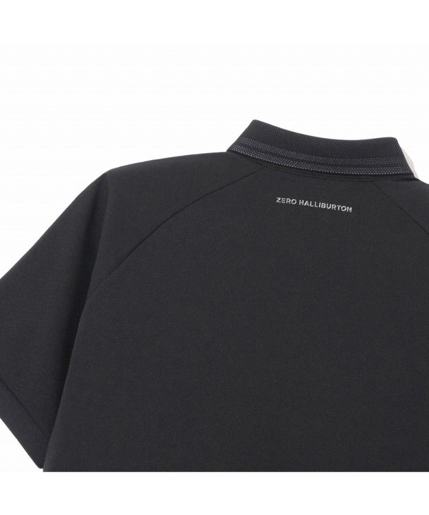 ZERO HALLIBURTON 【吸水速乾・UVケア】 ダブルリブ鹿の子ポロシャツ ZHG-M5S4b 82948 ブラック