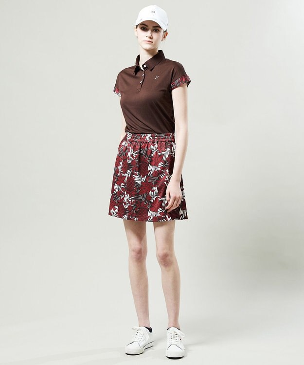 23区GOLF 【WOMEN】【ストレッチ】オリジナル JAPAN アロハ 総柄ボトム ワイン系5