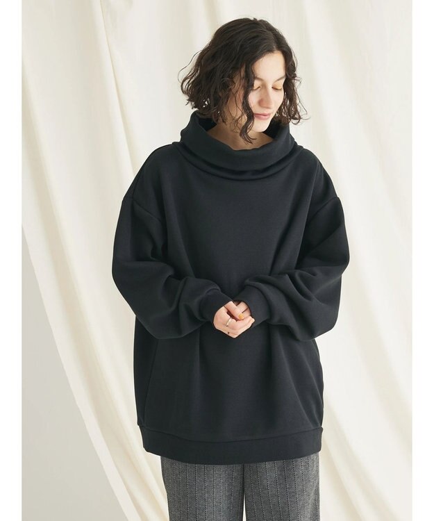 CRAFT STANDARD BOUTIQUE 【男女兼用】裏起毛タートルスウェット Black