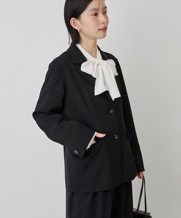 AMERICAN HOLIC 【イージーケア】テーラードジャケット Black