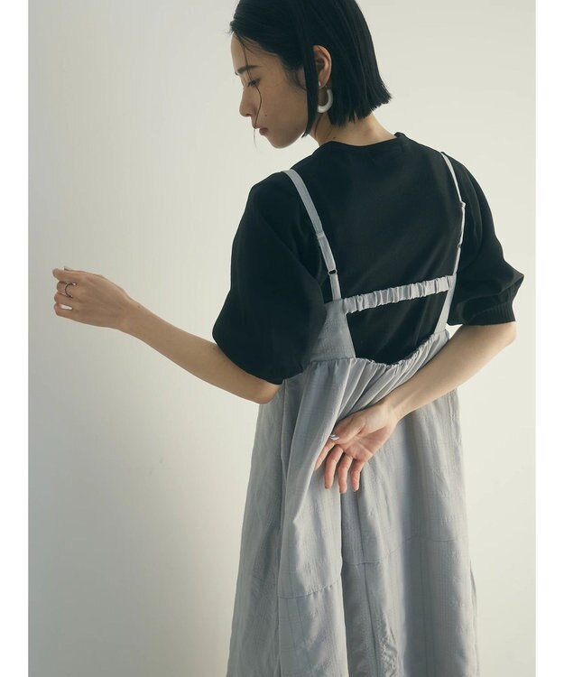 Green Parks ａ．バックギャザーキャミワンピース Light Gray