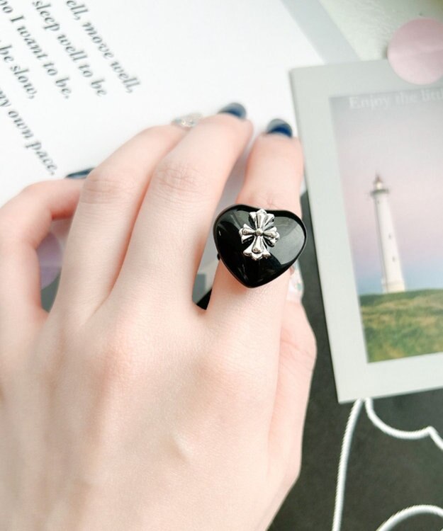 WEGO Lクロスハートリング 柄3