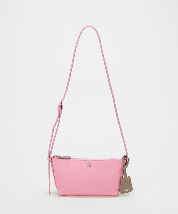 TOPKAPI 【Breath TOPKAPI】DUAL デュアル シュリンクレザー バイカラー ミニ ショルダーバッグ チャーム付き ピンク
