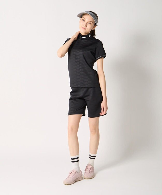FILA GOLF／marie claire 【Marie claire sports】モックネックシャツ ブラック