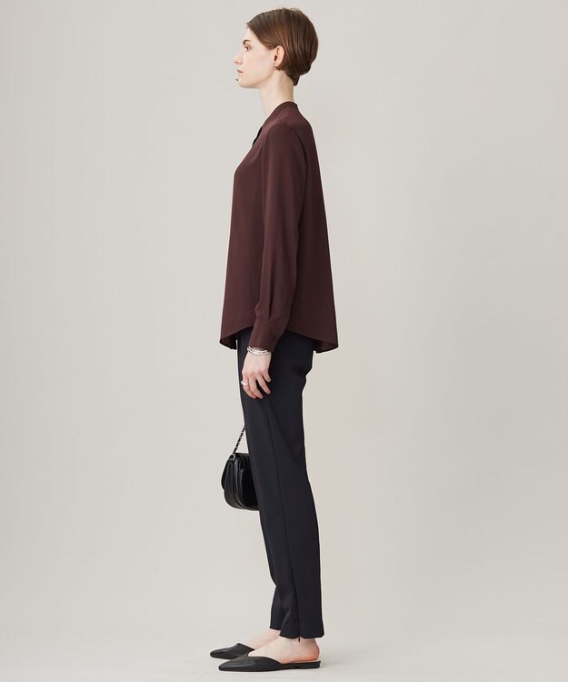 ICB L 【洗える】 テックストレッチ レギンスパンツ ブラック系