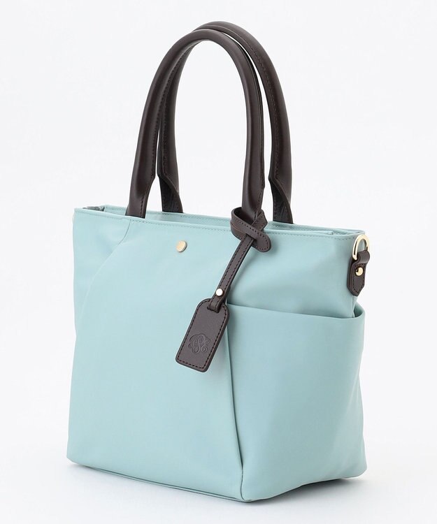 J.PRESS LADIES 【WEB限定】2wayナイロン Midium トート バッグ サックスブルー系