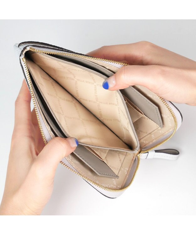 PELLE BORSA 短い長財布 Fine Goods フィーネグッズ 5443 アイスグレー