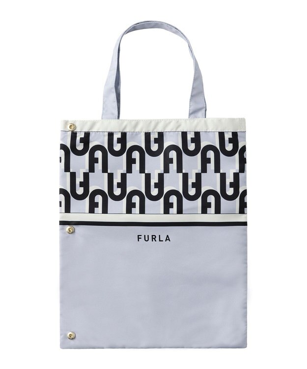 MOONBAT FURLA 傘袋 折りたたみ傘用 アーチロゴ／内側吸水生地 グレー