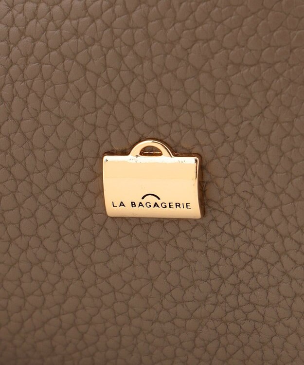 LA BAGAGERIE ソフトシュリンク2WAYハンドバッグ small グレージュ