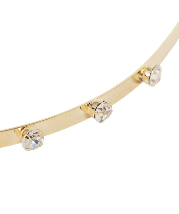 Maison de FLEUR グログランリボンメタルビジューカチューシャ Pink