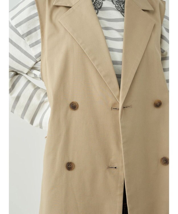 earth music&ecology ２ＷＡＹジレンチ Beige