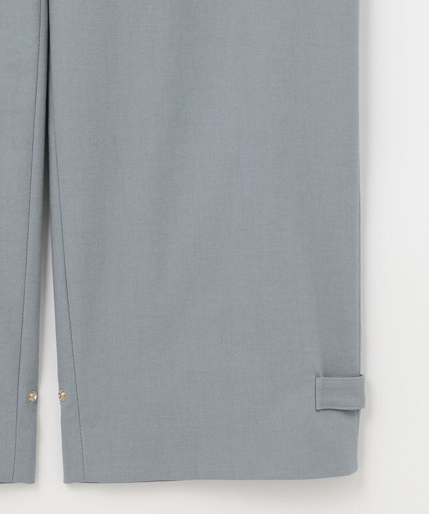 J.PRESS LADIES 【2WAY・洗える】ポリエステルリネンパンプキンシェル ベイカー パンツ スカイブルー系