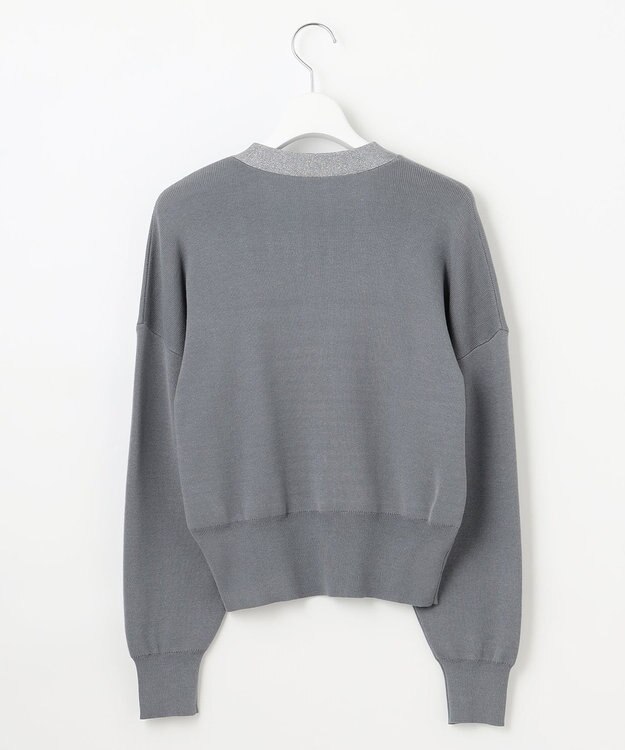 Feroux 【洗える・セットアイテム】ラメライン・ニットセットアップ ブルー系