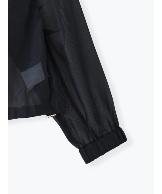 Te chichi ショートシアーフーディーブルゾン ネイビー