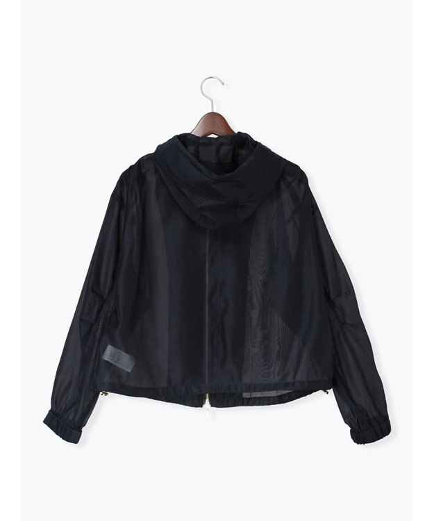 Te chichi ショートシアーフーディーブルゾン ネイビー