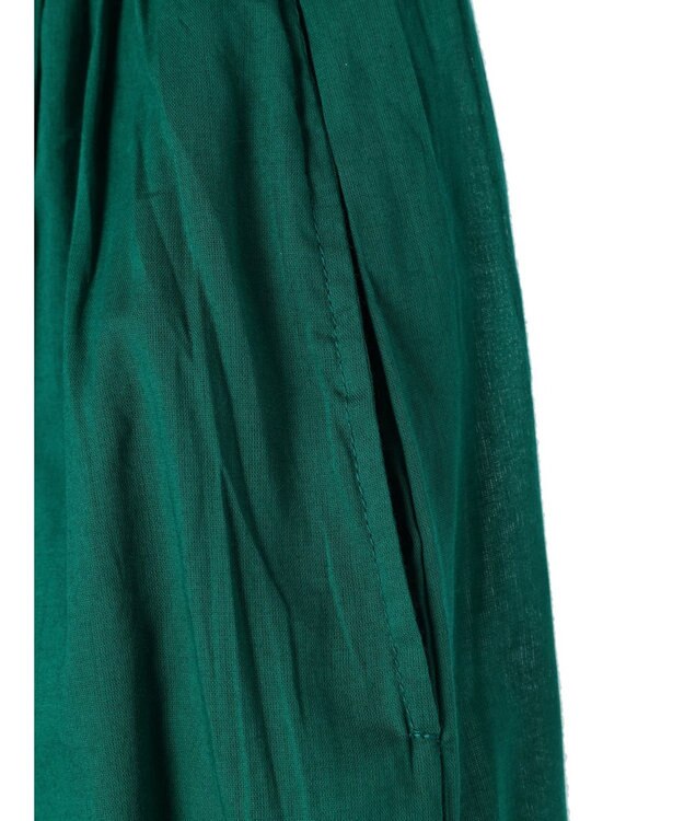 earth music&ecology コットンボイルボリュームスカート Green