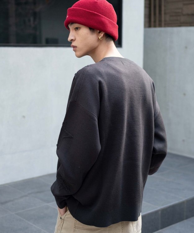 WEGO 【ユニセックス着用ITEM】パイルジャガードプルオーバー スミクロ