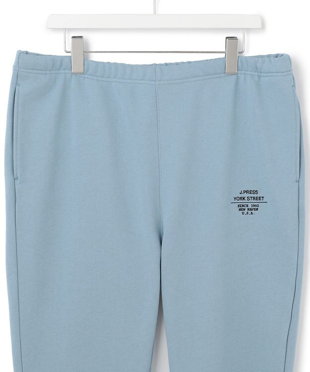 J.PRESS YORK STREET 【UNISEX】裏毛ロゴ刺繍スウェットパンツ ブルー系