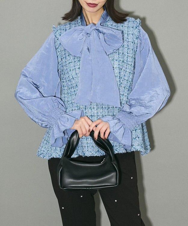 Green Parks ツイードペプラムベスト