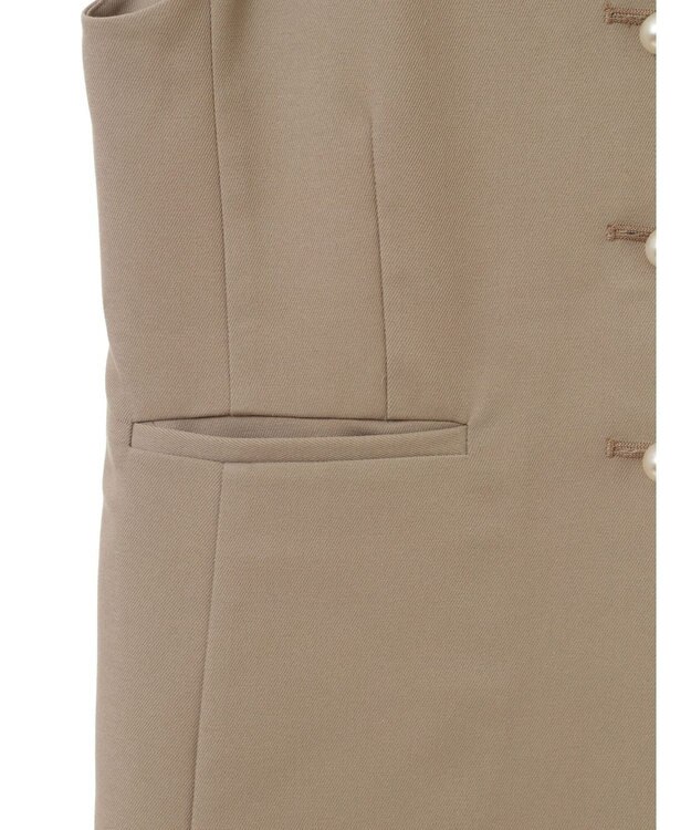 earth music&ecology パールボタンジレ Beige