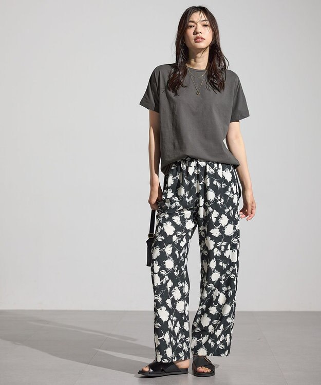 ANY エニィファンクションドルマンスリーブＴシャツ チャコール