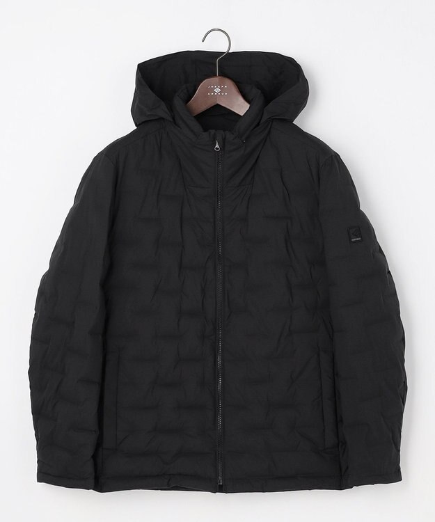 JOSEPH ABBOUD 【キングサイズ・ストレッチ/中綿/軽量/インフード】2WAYストレッチパテッドブルゾン ブラック系