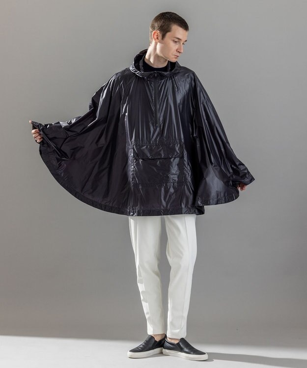 JOSEPH HOMME 新素材【撥水/超軽量/パッカブル仕様】ライトリップストップ ポンチョ ブラック系