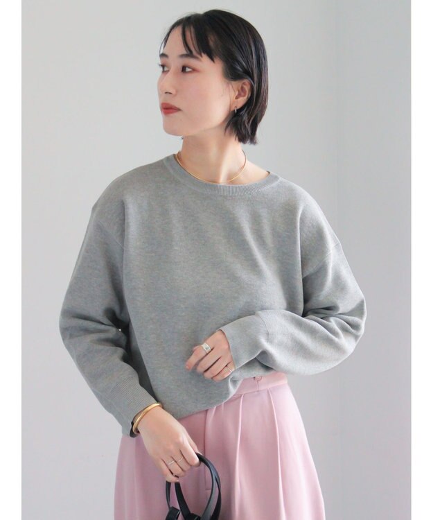 Te chichi 前後2WAYスウェットライクニット グレー