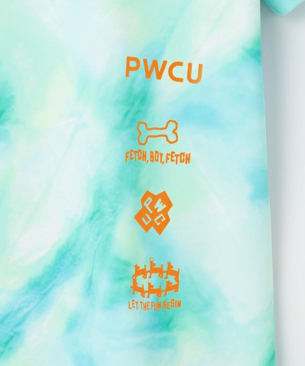 PW CIRCULUS 【吸水速乾  / UV遮蔽率99.5%  UVカット / ストレッチ】【WOMEN】タイダイ柄モックネックT ゴルフウェア レディース ブルー系5