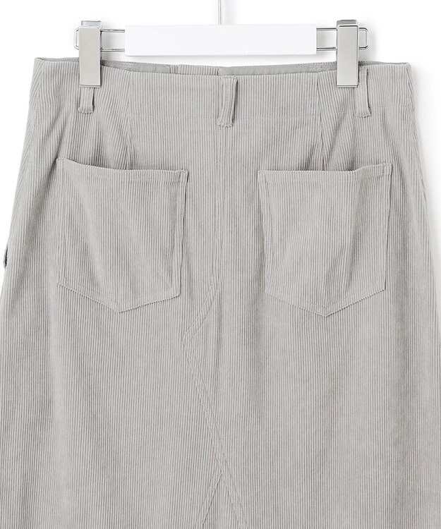 23区 S 【SLOW/一部店舗限定】ソフトコーデュロイ マーメイド スカート グレー系