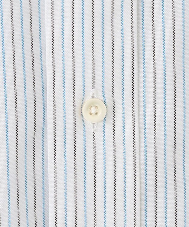 J.PRESS MEN 【WEB・一部店舗限定】ターコイズストライプシャツ/B.D. ターコイズブルー系1