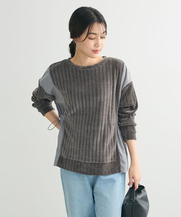 Green Parks ベロアドッキングプルオーバー