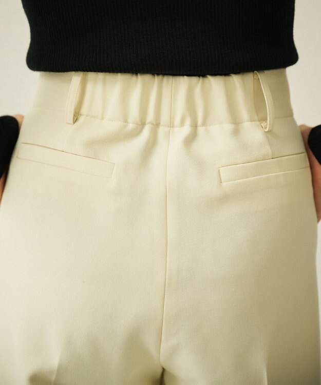 #Newans 2タックセンタープレスパンツ ホワイト