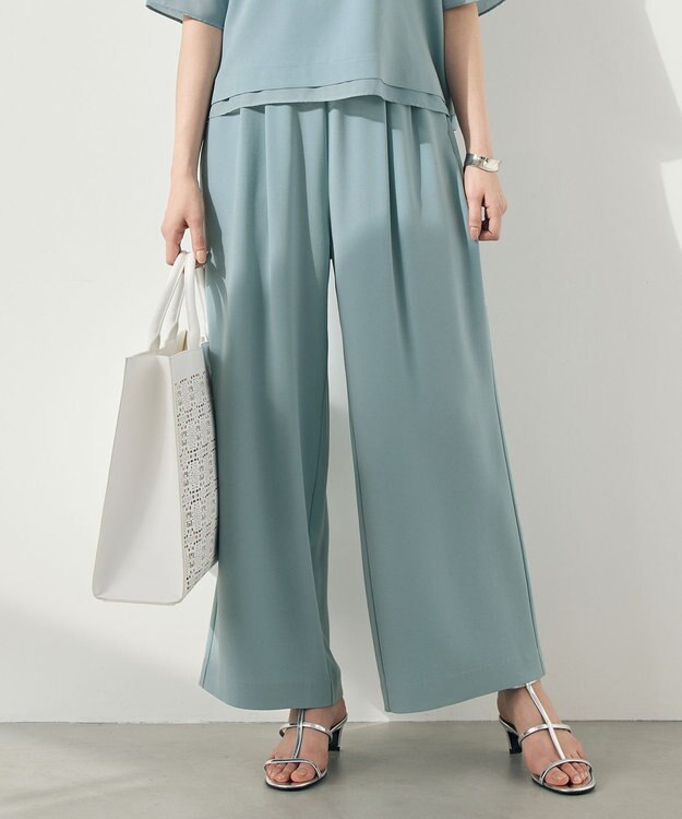 自由区 ストレッチアムンゼンワイド パンツ [WEB先行カラー]サックス