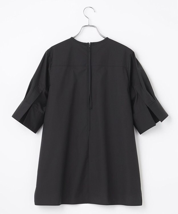 #Newans 【ANSWER for アクセサリーLOVER】ビッグカフスクルーネックブラウス ブラック系