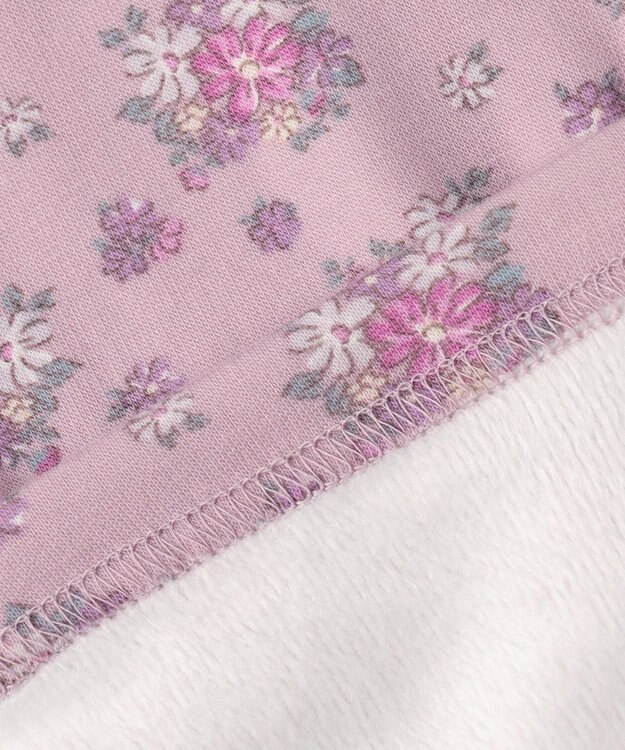 ANY KIDS 7days 裏シャギー 総柄 パンツ ピンク系小花柄