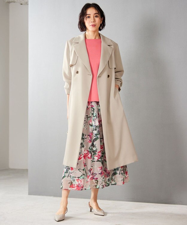 自由区 【WEB限定カラーあり・洗える】ドライコットンハイゲージプルオーバー ニット ピンク