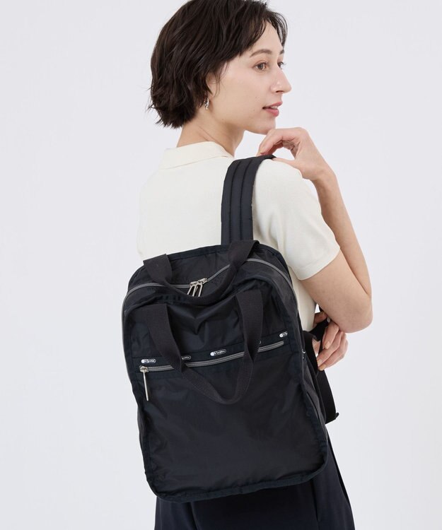 LeSportsac MED URBAN BACKPACK/ブラックC ブラックC
