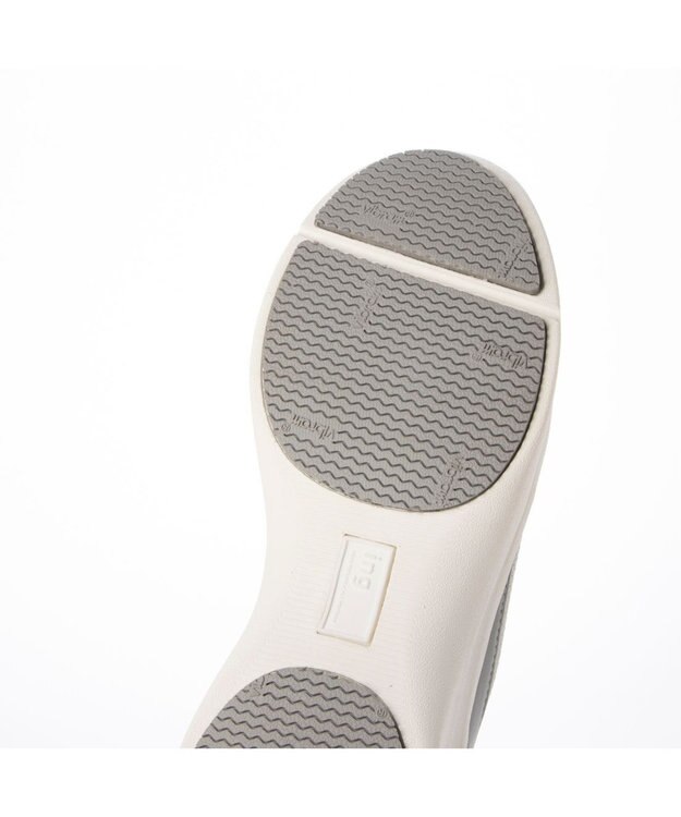 ing <ing>【レイン対応】ニットスリッポンスニーカー ライトグレー