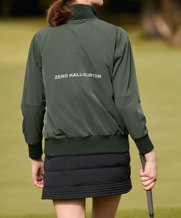 ZERO HALLIBURTON 【撥水・UVケア】 ハーフジップ ライトジャケット ZHG-W5A1a 85131 カーキ