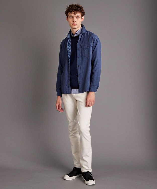 JOSEPH ABBOUD 【人気】2WAYストレッチISKOデニム ホワイト系