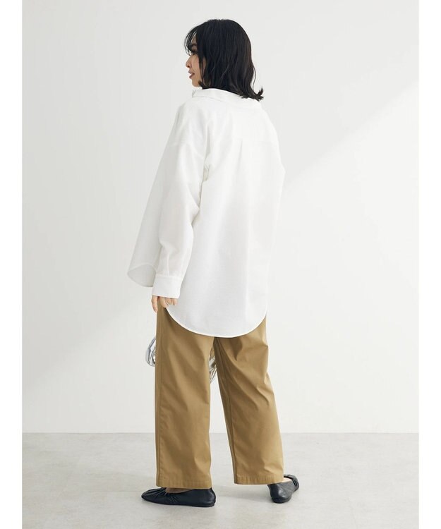 Green Parks ゆったりサッカーシャツ Off White