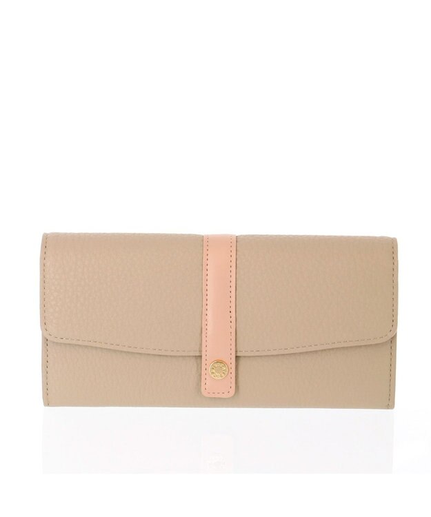 IBIZA フェリース　かぶせ長財布 ピンクベージュ