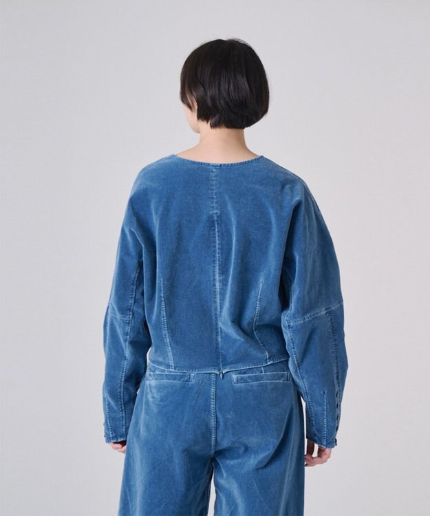 Ripo trenta anni INDIGO VELOUR プルオーバー BLUE