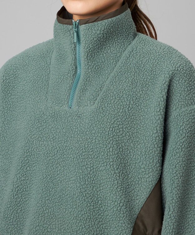 Chacott Chacott BALANCE ボアハーフジップジャケット グリーン