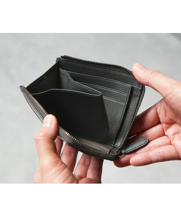 genten プレッソ ミニ財布 ブラック