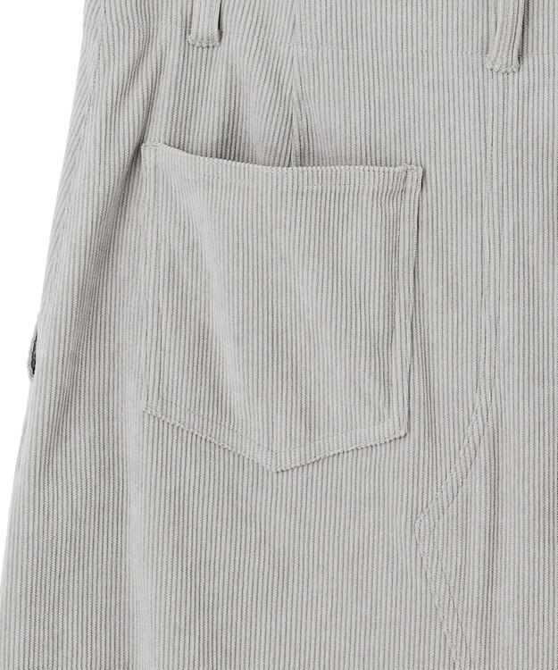 23区 S 【SLOW/一部店舗限定】ソフトコーデュロイ マーメイド スカート グレー系