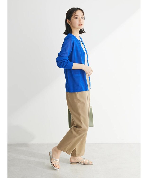 Green Parks 推しニット　クルーネックカーディガン Blue