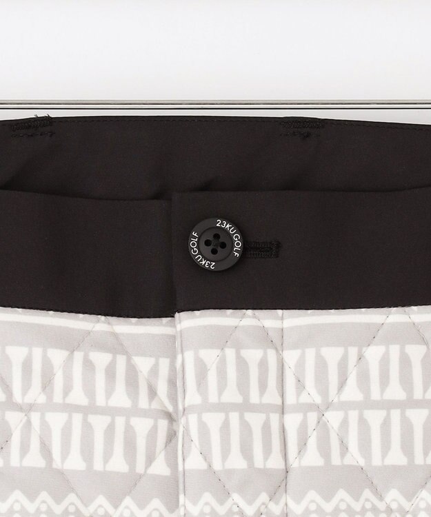 23区GOLF 【MEN】ノルディック柄 キルティング パンツ ライトグレー系5