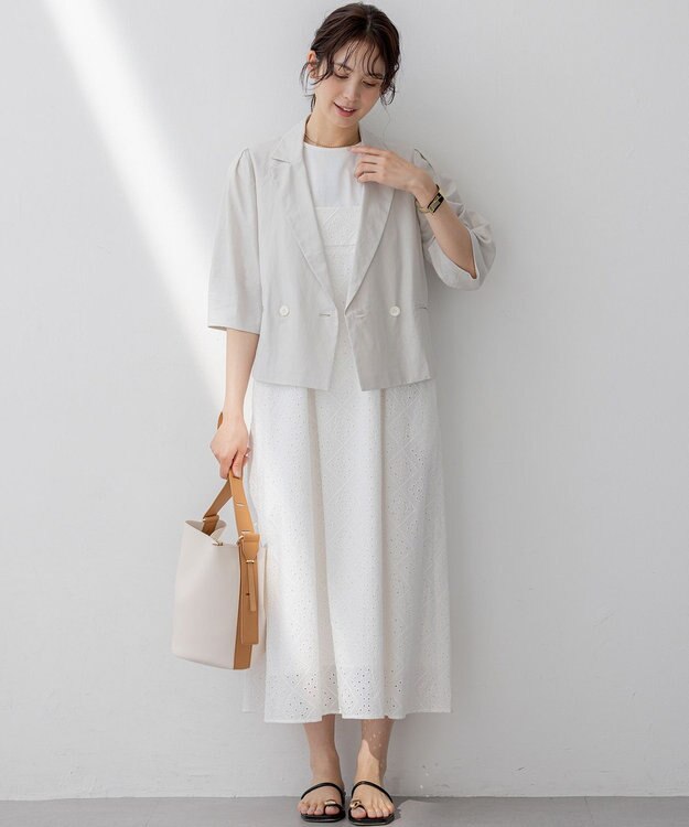 組曲 エンブロイダリーサック ワンピース アイボリー系